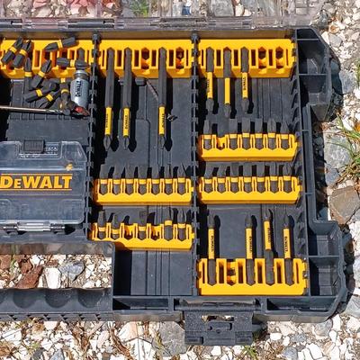 LOT 3: Angle Grinder Stand, Dewalt Drill Bits, Dewalt Saw Blades & More
