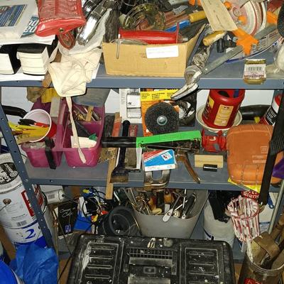 LOT 5: Closet Finds- Large Selection of Tools and Construction Supplies