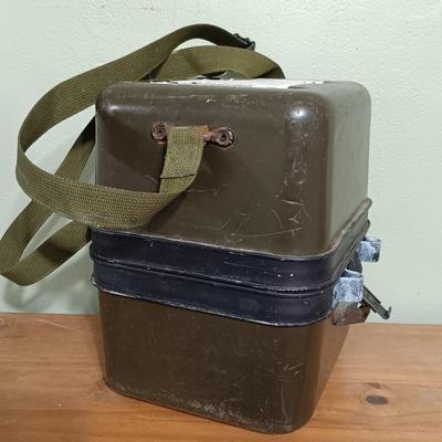 LOT 9: WWII Metal Military Helmet with Infrared Case & World War II in Headlines and Pictures 1946