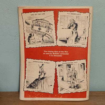 LOT 9: WWII Metal Military Helmet with Infrared Case & World War II in Headlines and Pictures 1946