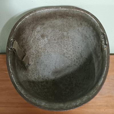 LOT 9: WWII Metal Military Helmet with Infrared Case & World War II in Headlines and Pictures 1946