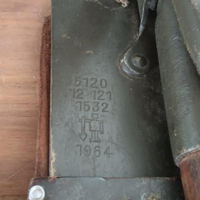 LOT 10: Vintage Military Folding Shovels, Woodstream Hunter Seat, Carton 4x30 Binoculars & More