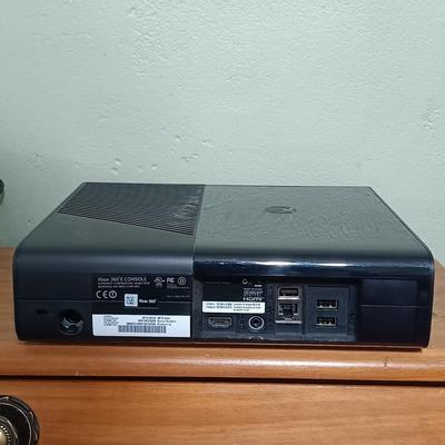 LOT 11: XBox 360 E Console with Controllers & More