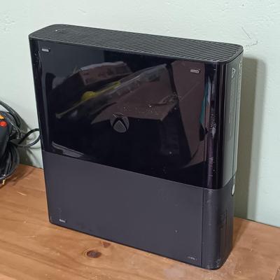 LOT 11: XBox 360 E Console with Controllers & More