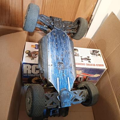 LOT 17: Arrma Typhon TLR and Arrma Typhon 6S (for parts) with NanoSport RC Set and RC Accessories