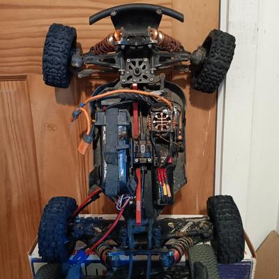 LOT 17: Arrma Typhon TLR and Arrma Typhon 6S (for parts) with NanoSport RC Set and RC Accessories