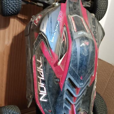 LOT 17: Arrma Typhon TLR and Arrma Typhon 6S (for parts) with NanoSport RC Set and RC Accessories