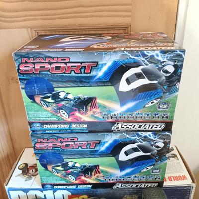 LOT 17: Arrma Typhon TLR and Arrma Typhon 6S (for parts) with NanoSport RC Set and RC Accessories