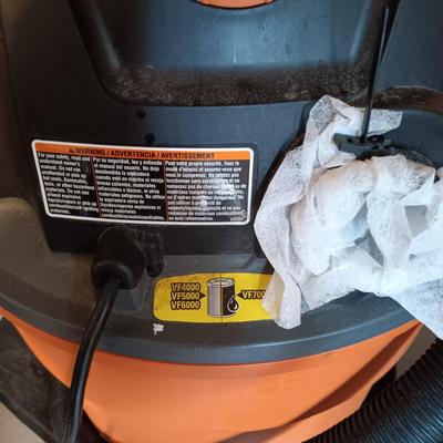 LOT 19: Ridgid 12 Gallon NXT Wet Dry Vacuum with Accessories