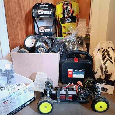 LOT 22: Large Lot of RC Car Parts and Accessories