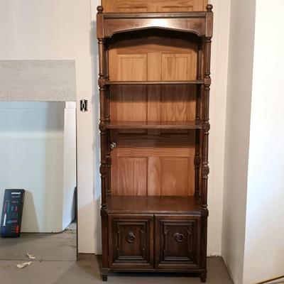 LOT 23: Vintage Étagère Style Wooden Bookcase