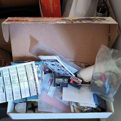 LOT 24: (For Parts) Black Marlin EX BL, Losi Lasernut Buggy with RC Parts & Accessories