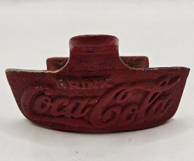 LOT 28: Have a Coke and a Smile/ Coca-Cola Glasses, Bottles, Metal Bottle Opener, and Framed Mirror