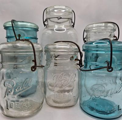 LOT 31: Vintage Atlas, Ball, and Banner Canning Jars