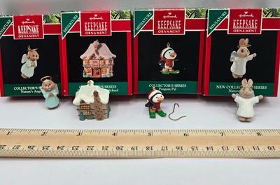 LOT 33: Hallmark Keepsake Magic Motion Ornament, Miniature Hallmark Keepsake Ornaments, Icicle Ornaments, and More