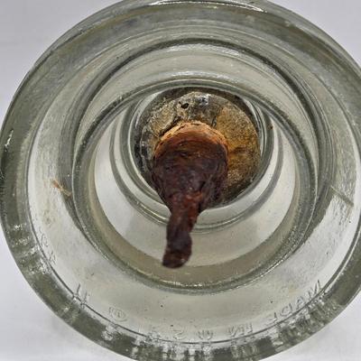 LOT 34: Vintage Ceramic Insulator, Glass Insulators, Porcelain Buchner Funnel, and More