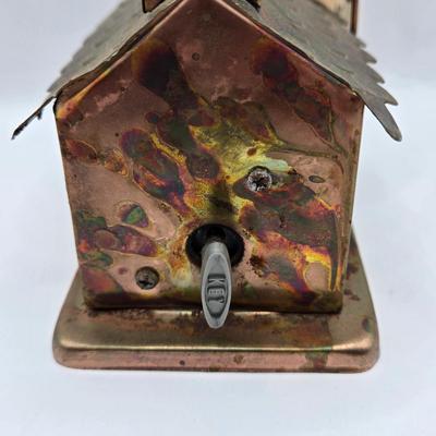 LOT 39: Limited Edition "The Millenium Ornament" by Roman, Inc., Vintage Copper/Tin Church Music Box along w/Bibles