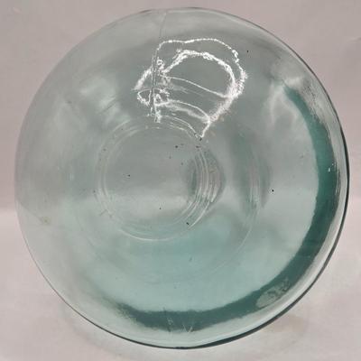 LOT 48: 3 Shades of Blue/ Fish Vase, Recycled Glass Vase, and Glass Barrel Vase