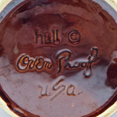 LOT 49: Various Pfaltzgraff, McCoy, and Other Brown Dripped Glaze Pottery Pieces