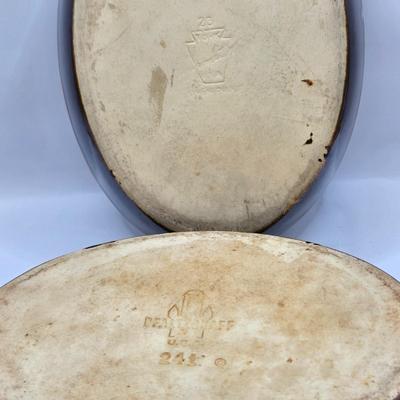 LOT 49: Various Pfaltzgraff, McCoy, and Other Brown Dripped Glaze Pottery Pieces