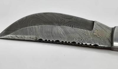 LOT 50: Damascus Steel Hunting Knife