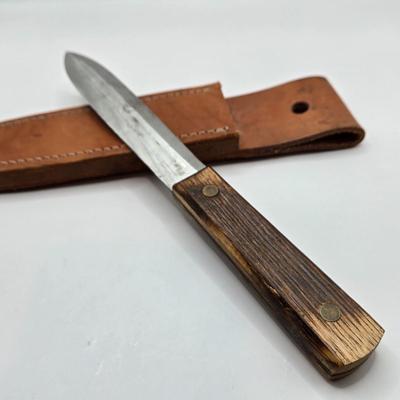 LOT 54: Crock Stick Knife Sharpener and Bramec Knife