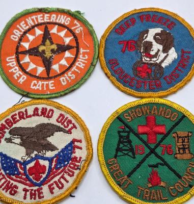 LOT 111: Cub Scout Book, First Aid Book, Boy Scout Patches, GI Joe Pocket Knife, Collapsible Cup, and More