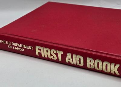 LOT 111: Cub Scout Book, First Aid Book, Boy Scout Patches, GI Joe Pocket Knife, Collapsible Cup, and More