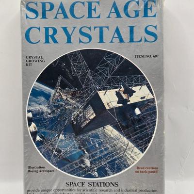 LOT 112: 2025 Astrology Calendar, Crystal Growing Kit, and Various Rocks and Crystals