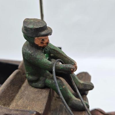 LOT 116: Vintage Cast Iron Fruit and Vegetable Horse Drawn Wagon