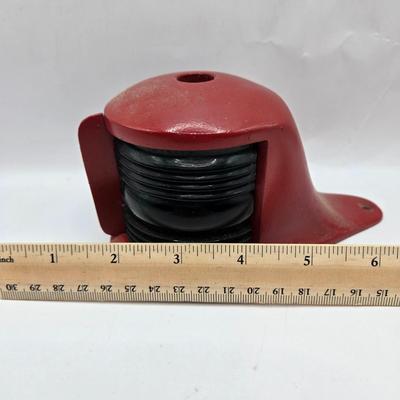 LOT 118: Vintage Boat Light, Ships Bell, Dock Cleat, and More