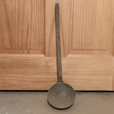 LOT 144: Vintage Cast Iron John Wright Tea Kettle, Cooking Pot & Ladle