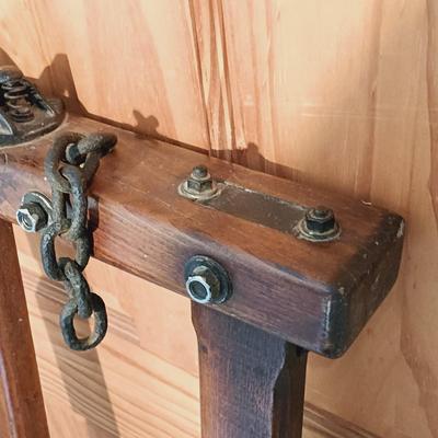 LOT 147: Rustic Wooden Cattle Stanchion