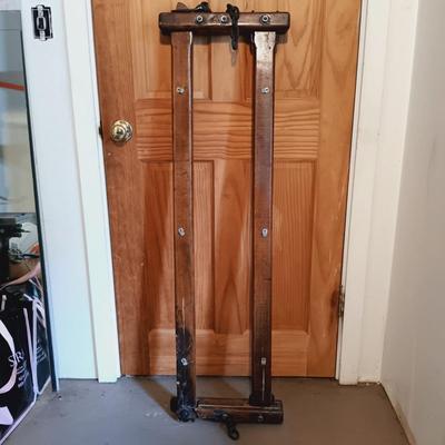 LOT 147: Rustic Wooden Cattle Stanchion
