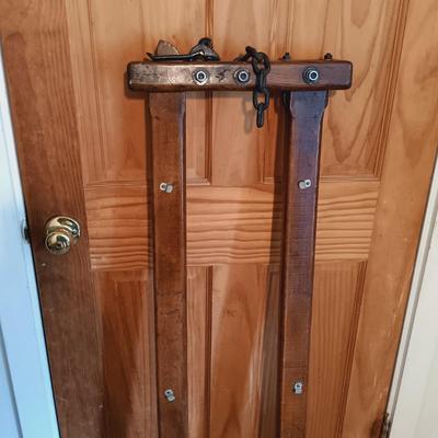 LOT 147: Rustic Wooden Cattle Stanchion