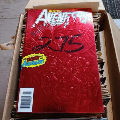 LOT 152: Marvel ReCharge Starter Decks, Wheaties 75 Years of Champions Cards & Large Lot of Comic Books