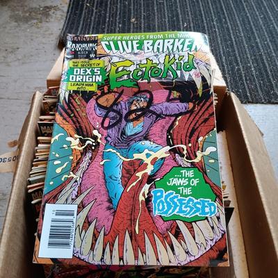 LOT 152: Marvel ReCharge Starter Decks, Wheaties 75 Years of Champions Cards & Large Lot of Comic Books