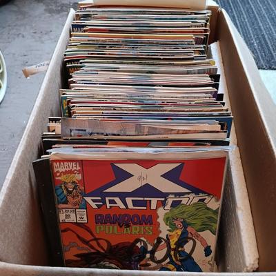LOT 152: Marvel ReCharge Starter Decks, Wheaties 75 Years of Champions Cards & Large Lot of Comic Books