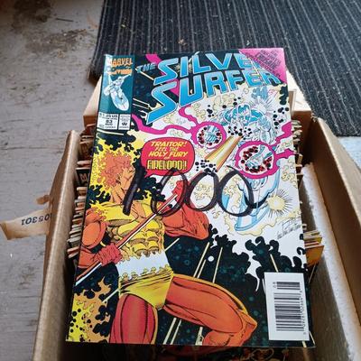 LOT 152: Marvel ReCharge Starter Decks, Wheaties 75 Years of Champions Cards & Large Lot of Comic Books