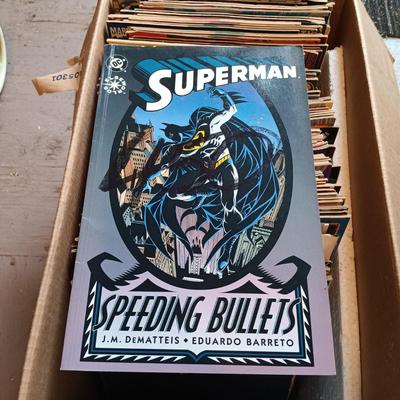 LOT 152: Marvel ReCharge Starter Decks, Wheaties 75 Years of Champions Cards & Large Lot of Comic Books