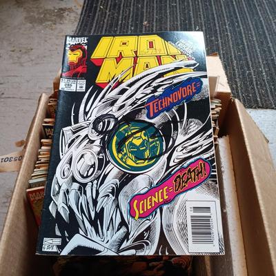 LOT 152: Marvel ReCharge Starter Decks, Wheaties 75 Years of Champions Cards & Large Lot of Comic Books