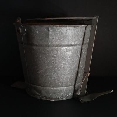 LOT 155: Set of (2) Vintage Galvanized Steel Mop Wringers