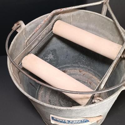 LOT 155: Set of (2) Vintage Galvanized Steel Mop Wringers