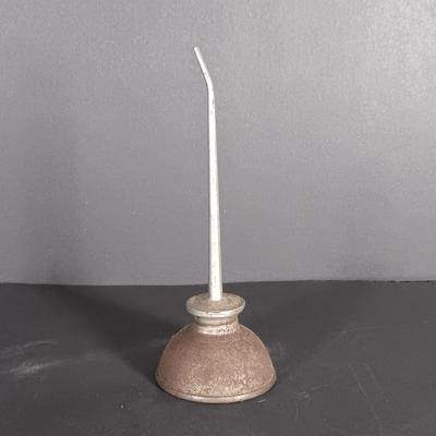 LOT 156: Brookins 1/2 Gallon Oil Can, (2) Brass and Steel Handheld Torches, Paint Spray Gun & Mini Oil Can