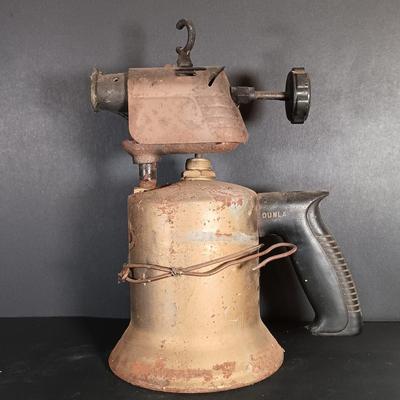 LOT 156: Brookins 1/2 Gallon Oil Can, (2) Brass and Steel Handheld Torches, Paint Spray Gun & Mini Oil Can