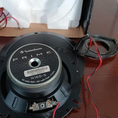 LOT 159: Rockford Fosgate Prime R165-S Speakers, Pioneer TS-4103 Speakers, Rockford Fosgate Punch P1462 Speaker & More