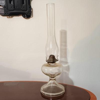 LOT 165: Vintage Dietz Glass and Metal Lantern, Giant Oil Lamp & Kaadan Oil Lamp