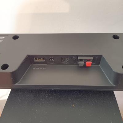 LOT 166: LG Sound Bar SH2, LG Speaker SPH2B-P & Oval TV Stand