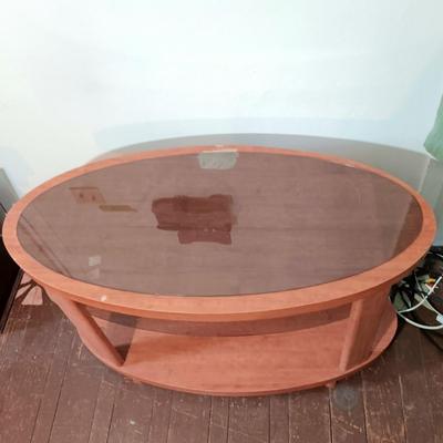 LOT 166: LG Sound Bar SH2, LG Speaker SPH2B-P & Oval TV Stand