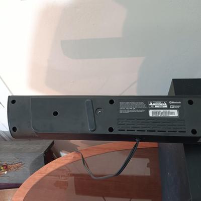 LOT 166: LG Sound Bar SH2, LG Speaker SPH2B-P & Oval TV Stand